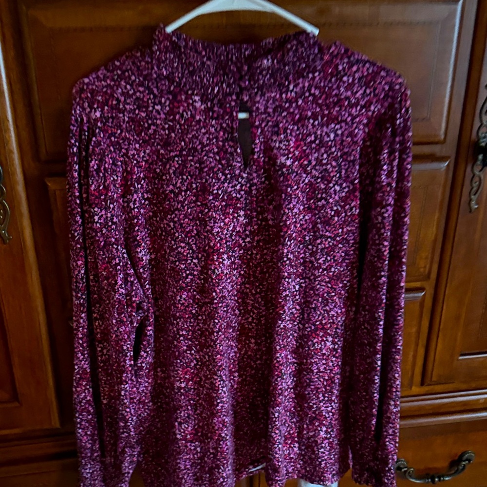 JJILL Women's Floral Long Sleeve Top